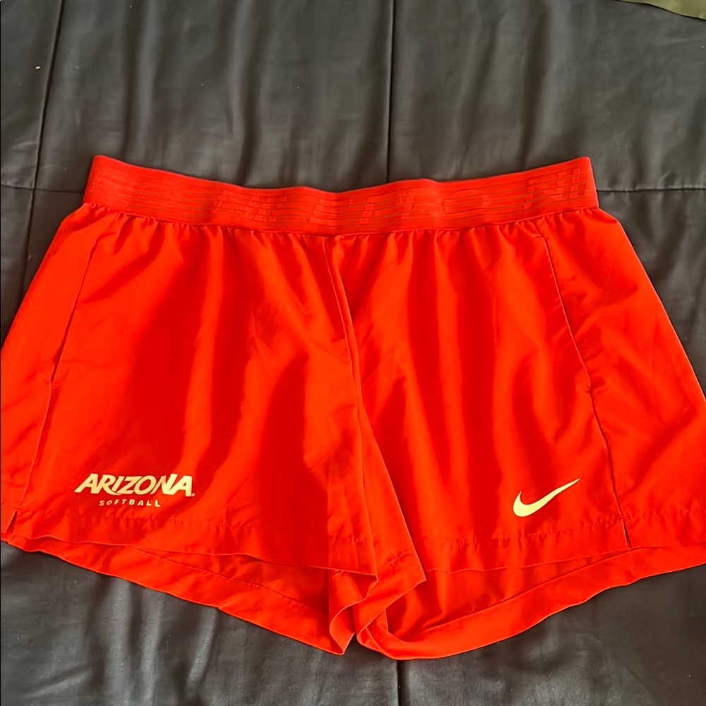 Nike Red Athletic Shorts Lightweight Performance